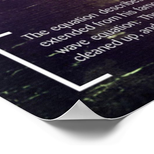 Die Fourier-Transformation - Math Poster (Ecke)