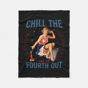Die Fourth Out Retro 4. Juli Fleecedecke