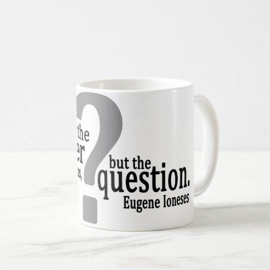 Die Frage erleuchtet Tasse (VorderseiteRechts)