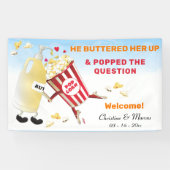Die Frage Popcorn & Butter-Verlobung angehoben Banner (Horizontal)