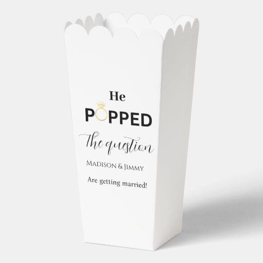 Die Frage stand auf der Seite seiner Anhängerin Geschenkschachtel (Vorderseite)