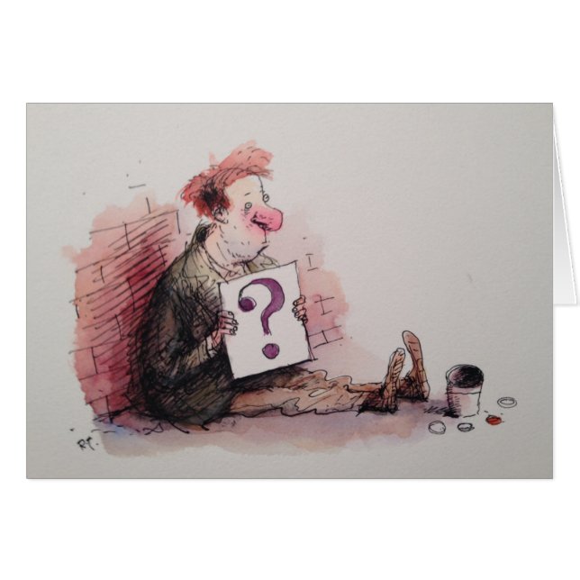 Die Fragen-Karte (Vorderseite (Horizontal))