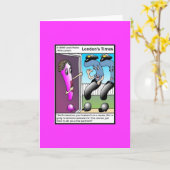 Die Fragenpolizei Cartoon Funny Grußkarte Karte (Gelbe Blume)