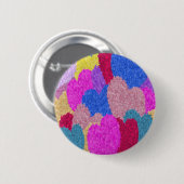 Die fragmentierte Herz-Abstrakte Malerei Button (Vorne & Hinten)