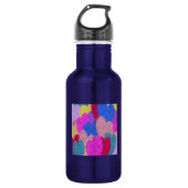 Die fragmentierte Herz-Abstrakte Malerei Edelstahlflasche (Vorderseite)