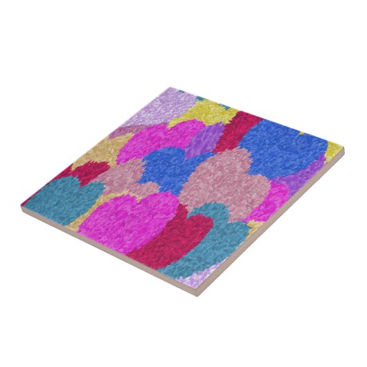 Die fragmentierte Herz-Abstrakte Malerei Fliese (Seite)