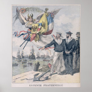 Die Franco-Russische Entente Poster