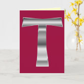 Die Franziskanerkreuz-und Gebets-… Gruß-Karte Karte (Gelbe Blume)