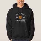 Die Franzosen geben mir die Kreuz-Funny Food Puns Hoodie (Vorderseite)