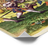 Die Franzosen helfen den Amerikanischen Ureinwohne Poster (Ecke)