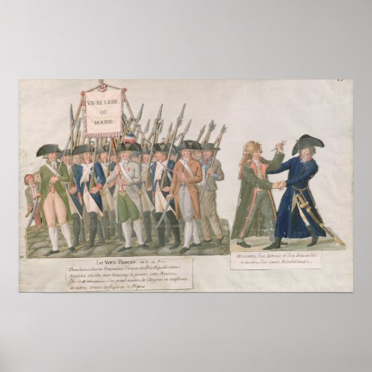 Die Franzosen sehen "Long Live Freedom or Die" Poster (Vorne)