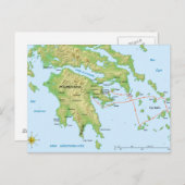 Die französische Armee Morea Expedition auf dem Pe Postkarte (Vorne/Hinten)