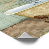 Die französische Badewanne und der Schiefe Turm vo Poster (Ecke)