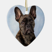 Die französische Bulldogge Keramik Ornament (Rechts)