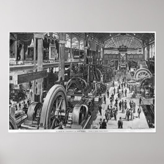 Die französische Galerie für Elektromaschinen Poster (Vorne)