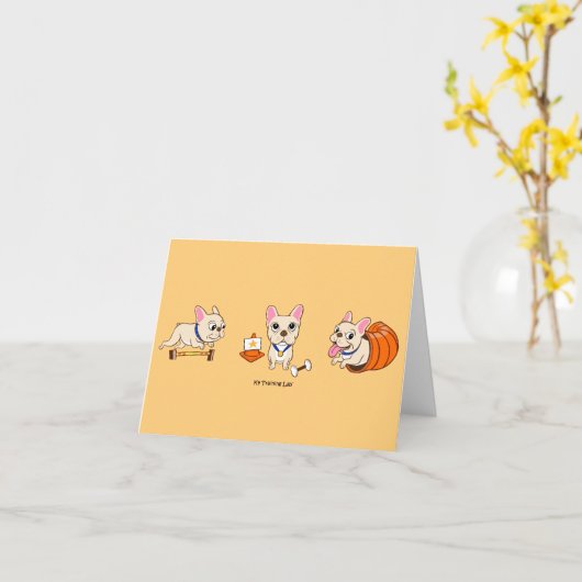 Die französische Note Card Karte (Gelbe Blume)