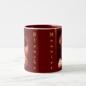 Die französische Sozialistin hat ....Blane Monnier Zweifarbige Tasse (Mittel)