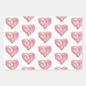 Die französische Valentine dachte sich. Geschenkpapier Set (Vorderseite 2)