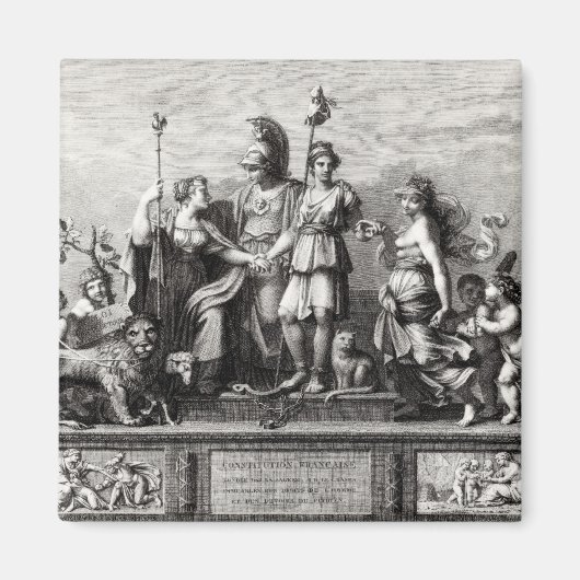 Die französische Verfassung Magnet (Vorne)