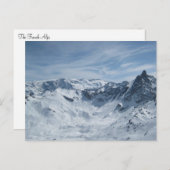 Die französischen Alpen Postkarte (Vorne/Hinten)