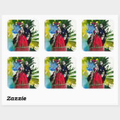 Die französischen Bourbons von Michael Moffa Quadratischer Aufkleber (Blatt)