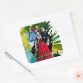 Die französischen Bourbons von Michael Moffa Quadratischer Aufkleber (Umschlag)