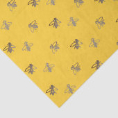 Die französischen Honigbienen auf der Provenzalgel Seidenpapier (Detail)