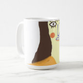 die Frau abstrakte Kunst Kaffeetasse (Vorderseite Links)