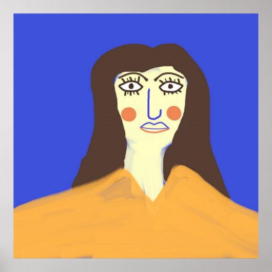 die Frau abstrakte Kunst Poster (Vorne)