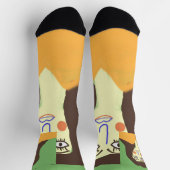 die Frau abstrakte Kunst Socken (Oben)