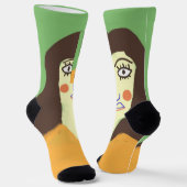 die Frau abstrakte Kunst Socken (Gewinkelt)