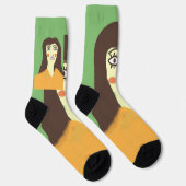 die Frau abstrakte Kunst Socken (Rechts)