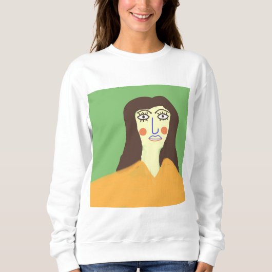 die Frau abstrakte Kunst Sweatshirt (Vorderseite)