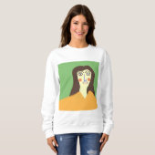 die Frau abstrakte Kunst Sweatshirt (Vorne ganz)