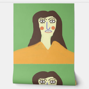 die Frau abstrakte Kunst Tapete