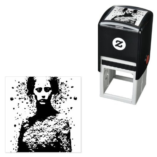 Die Frau an der Spitze Permastempel (Beispiel)