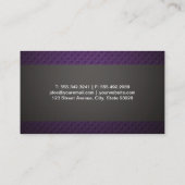 Die Frau arbeitet aus | Fitness Visitenkarte (Rückseite)