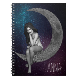 Die Frau auf dem Mond Notizblock