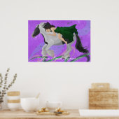 Die Frau auf der Horseback Poster Print (Küche)