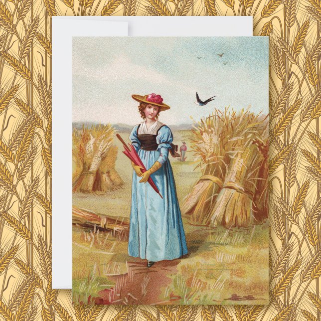 Die Frau auf der Radfeld-Merkkarte (Von Creator hochgeladen)
