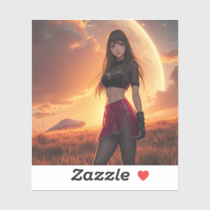 Die Frau aus der fernen Galaxie Aufkleber