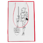 "Die Frau, der Krieger, die Königin" Mittlere Geschenktüte (Vorderseite)