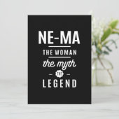 Die Frau, der Mythos, die Legende Dankeskarte (Stehend Vorderseite)