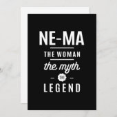 Die Frau, der Mythos, die Legende Dankeskarte (Vorne/Hinten)