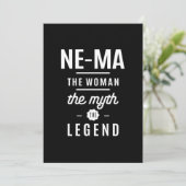 Die Frau, der Mythos, die Legende Einladung (Stehend Vorderseite)