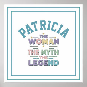 Die Frau Der Mythos Die Legende Fetter Name Gedruc Poster