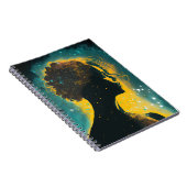 Die Frau des Stars Gold & Aquamarines kleines Note Notizblock (Rechte Seite)