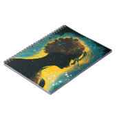 Die Frau des Stars Gold & Aquamarines kleines Note Notizblock (Linke Seite)