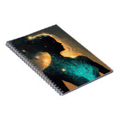 Die Frau des Stars Gold & Aquamarines kleines Note Notizblock (Rechte Seite)