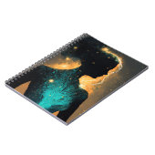 Die Frau des Stars Gold & Aquamarines kleines Note Notizblock (Linke Seite)